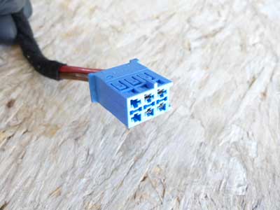 Mercedes Blue 6 Pole 4 Wire Connector 04854596282